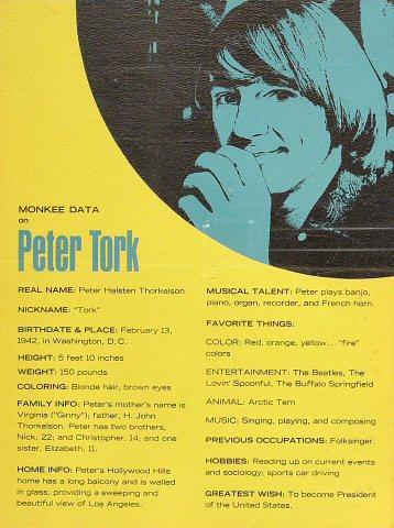 Peter Tork Handbill