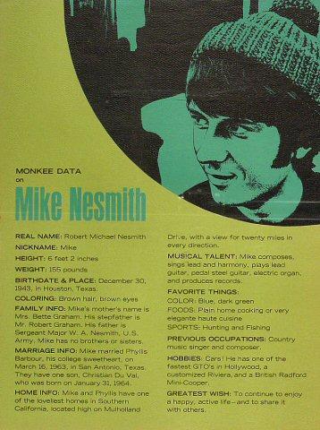 Michael Nesmith Handbill