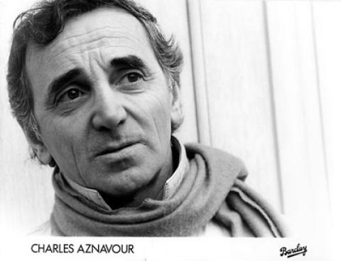 Charles Aznavour Promo Print