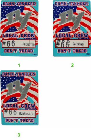 Damn Yankees Backstage Pass
