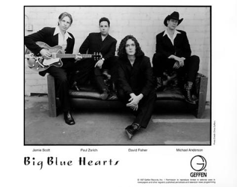 Big Blue Hearts Promo Print
