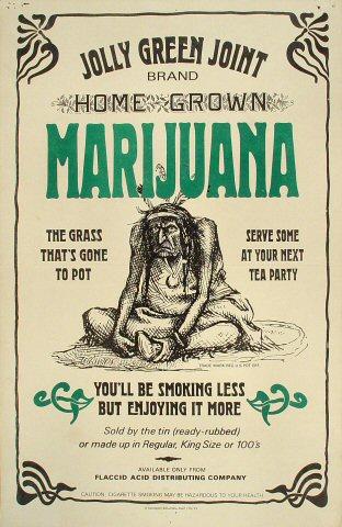 Home Grown Marijuana Poster