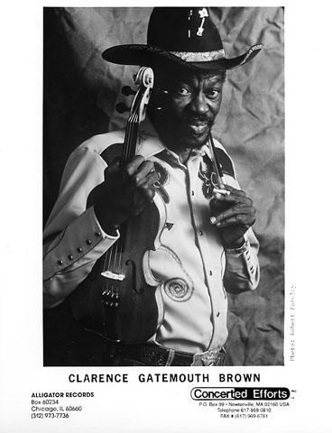 Clarence "Gatemouth" Brown Promo Print