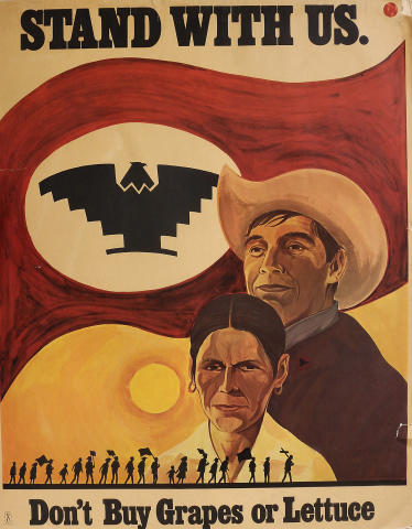 Stand With Us. Don't Buy Grapes or Lettuce Poster