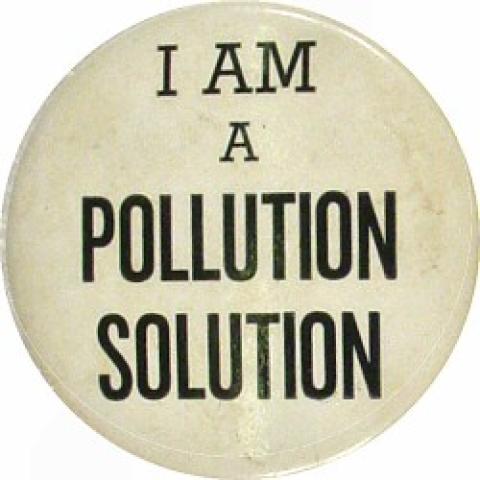 I Am A Pollution Solution Pin