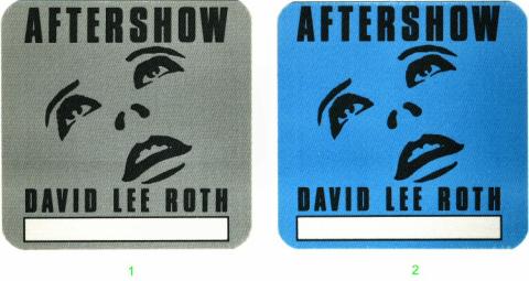 David Lee Roth Backstage Pass