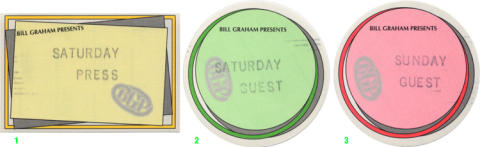 Bill Graham Presents Backstage Pass