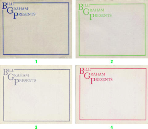 Bill Graham Presents Backstage Pass