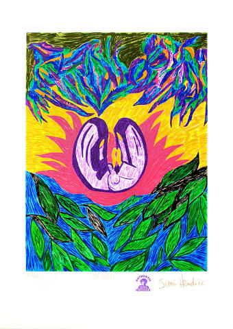 Jimi Hendrix Artwork Serigraph