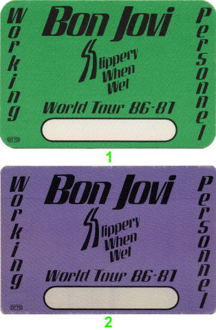 Bon Jovi Backstage Pass