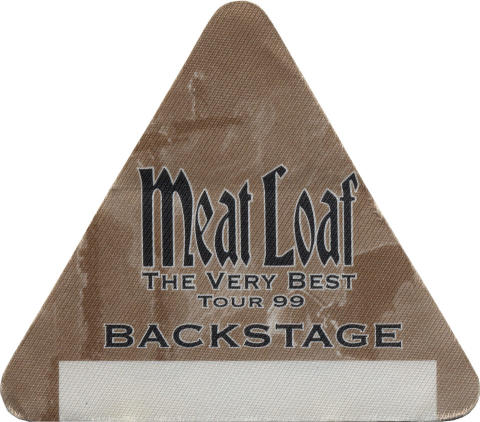 Meat Loaf Backstage Pass