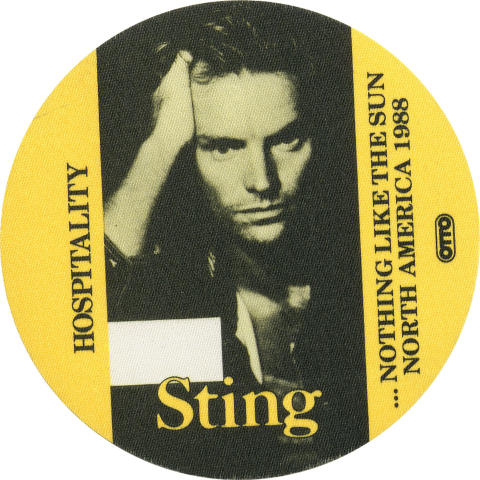 Sting Backstage Pass