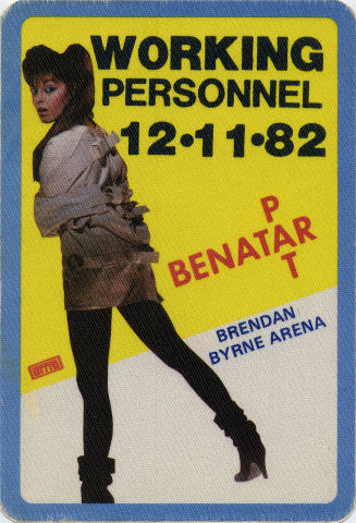 Pat Benatar Backstage Pass