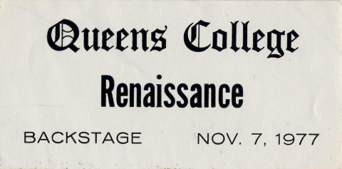 Renaissance Backstage Pass