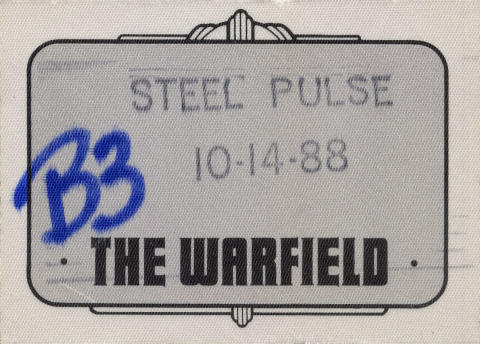 Steel Pulse Backstage Pass