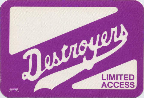 Destroyers Backstage Pass