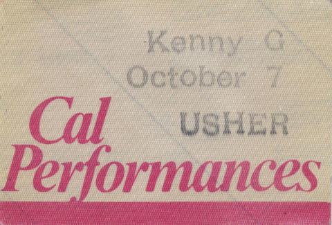 Kenny G Backstage Pass