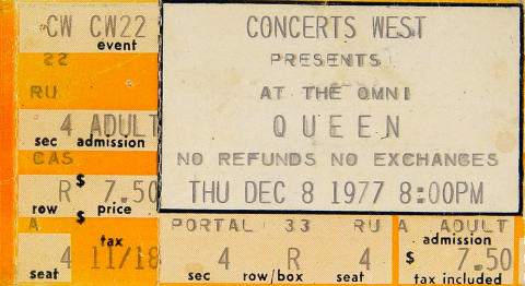 Queen Vintage Ticket