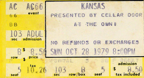 Kansas Vintage Ticket