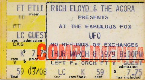 UFO Vintage Ticket