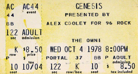 Genesis Vintage Ticket