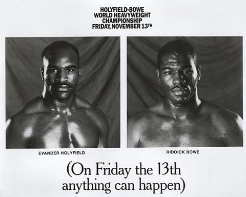 Evander Holyfield Promo Print