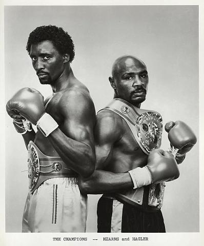 Hearns and Hagler Promo Print