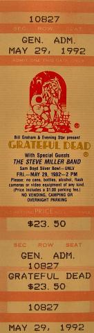Grateful Dead Vintage Ticket