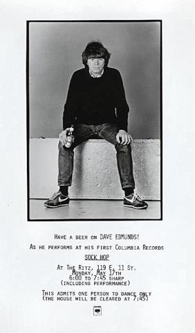 Dave Edmunds Vintage Ticket