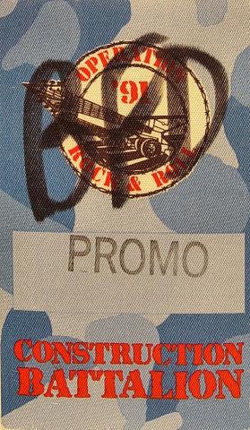 Operation Rock And Roll 91 Backstage Pass