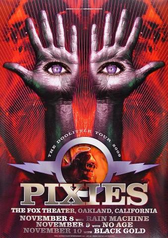 Pixies Vintage Concert Poster from Fox Theater, Nov 8, 2009 at