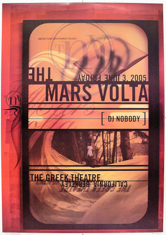 The Mars Volta Vintage Concert Poster from Fillmore Auditorium