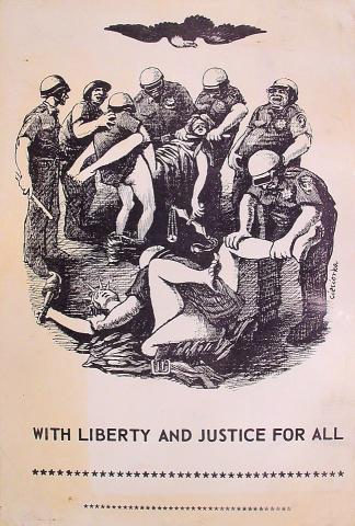 With Liberty And Justice For All Poster