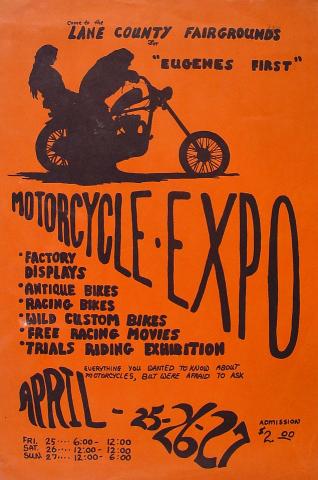 Eugene's First Motorcycle Expo Poster