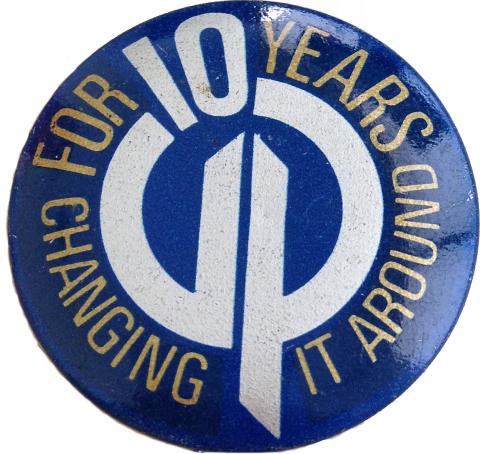 Changing It Around For 10 Years Pin