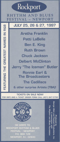 The Rockport Rhythm And Blues Festival Handbill