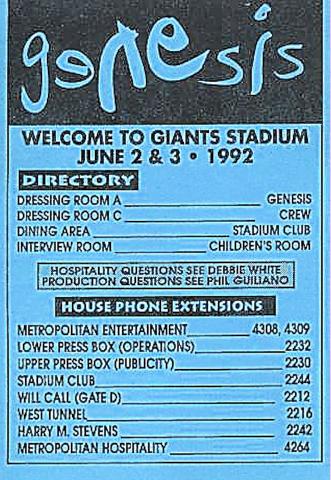 Genesis Handbill