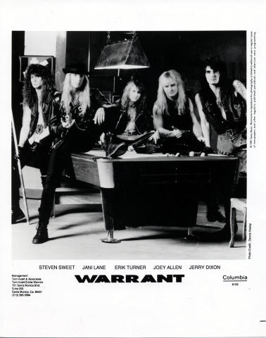 Warrant Promo Print