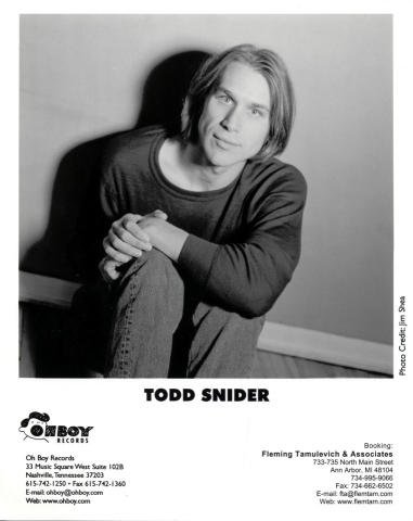 Todd Snider Promo Print