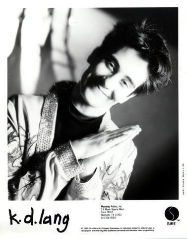 k.d. lang Promo Print