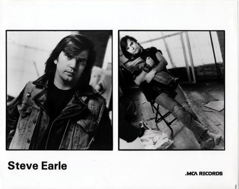 Steve Earle Promo Print