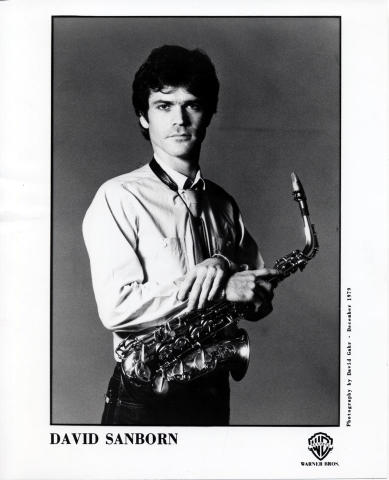 David Sanborn Promo Print