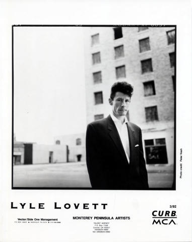 Lyle Lovett Promo Print
