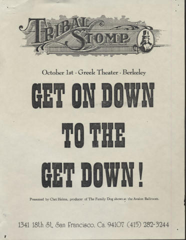 Tribal Stomp Handbill