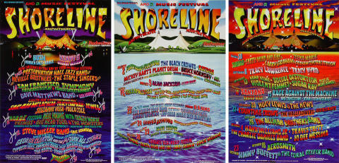 Shoreline Amphitheatre Lineup Poster