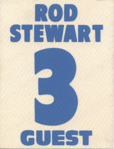 Rod Stewart Backstage Pass