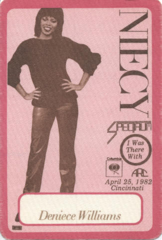 Deniece Williams Backstage Pass