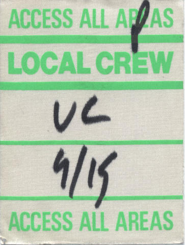 Local Crew Backstage Pass