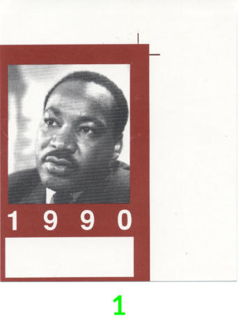 Martin Luther King Jr. Backstage Pass