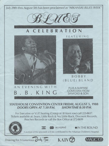 B.B. King Handbill